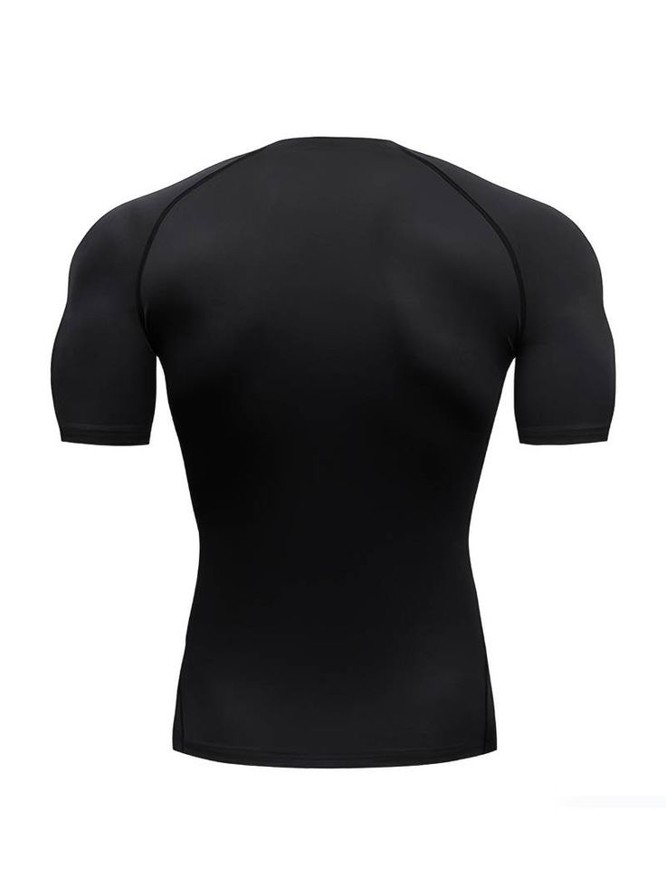 black compression t-shirt