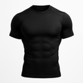 black compression t-shirt
